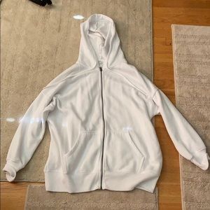 oversized zip-up hoodie